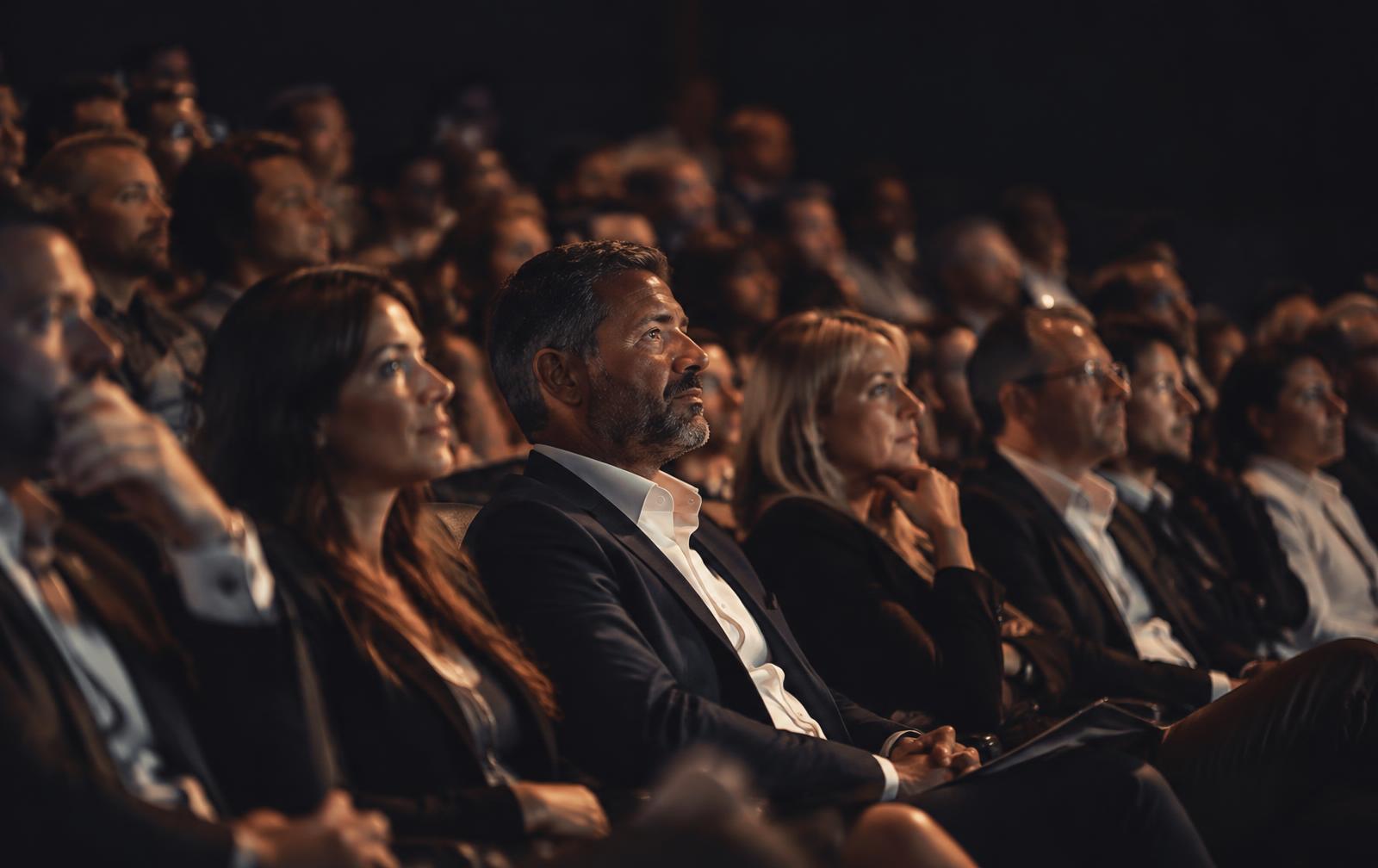 Delegates listening to a keynote at the For All Summit