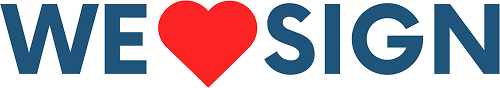 We Love Sign logo